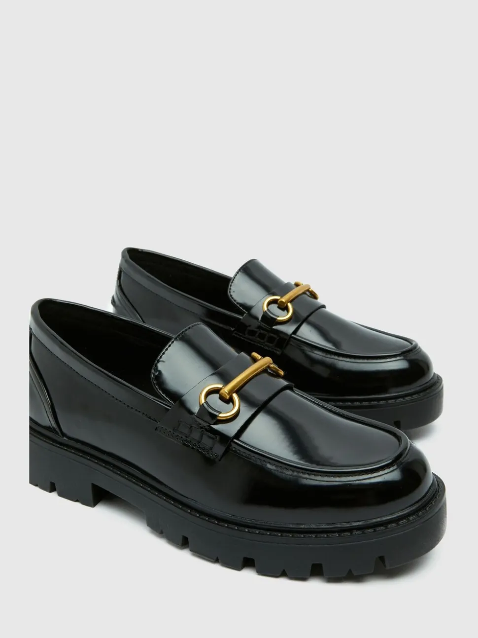 Schuh Black Lex Snaffle Loafers