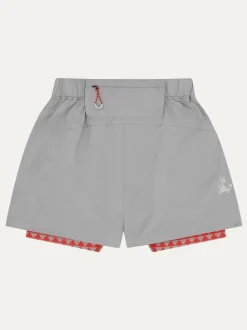 Sealskinz Grey Belton Quick Dry Running Shorts With Under Short