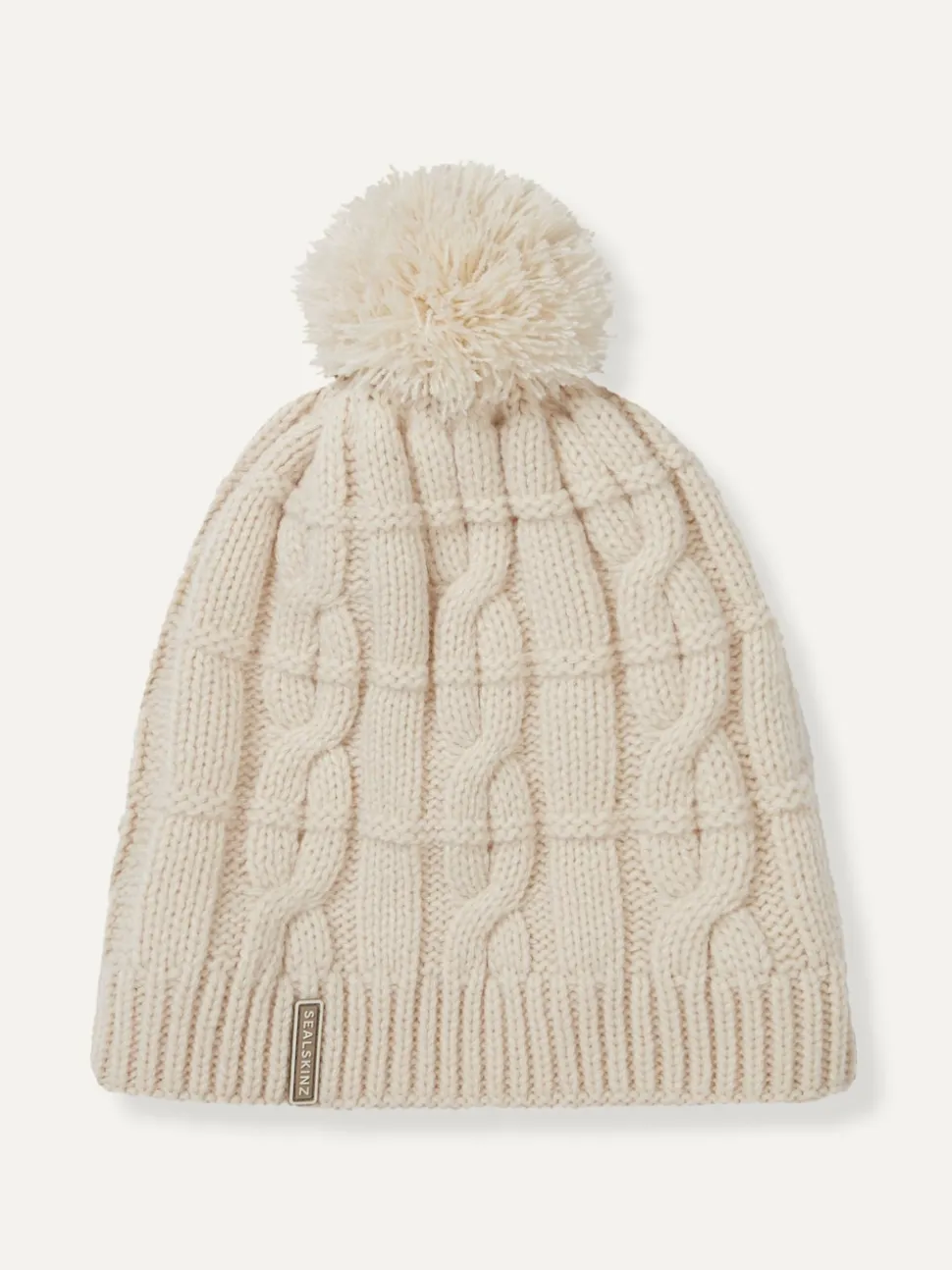 Sealskinz Hemsby Waterproof Cold Weather Cable Knit Bobble Hat