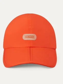 Sealskinz Orange Waterproof Quick Dry Foldable Running Cap