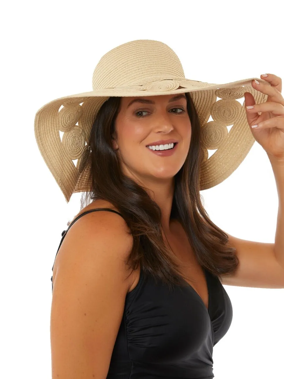 Seaspray Natural Cut-Out Detail Sun Hat