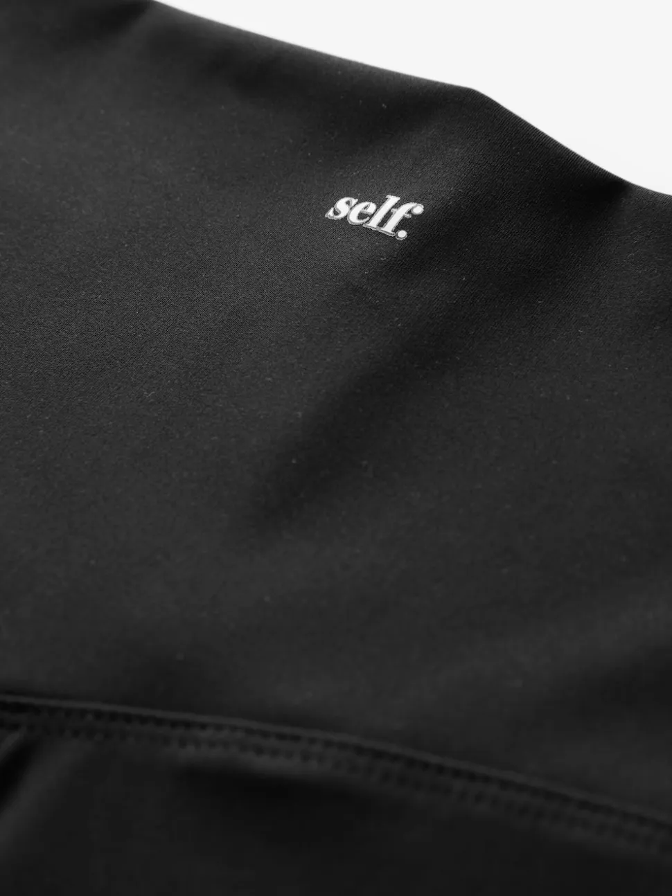 self. Black High Waist Leggings