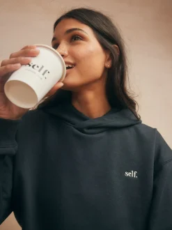 self. Black Hoodie