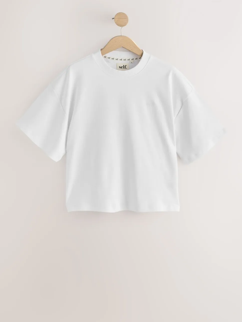 self. Black/White T-Shirts 2 Pack