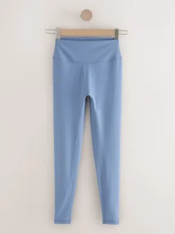self. Blue High Waist Leggings