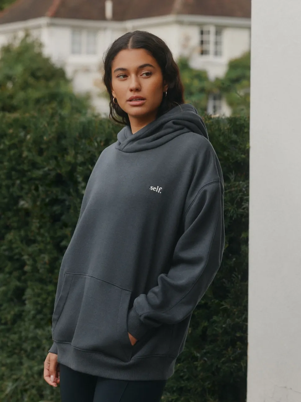 self. Charcoal Grey Hoodie