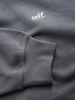 self. Charcoal Grey Hoodie