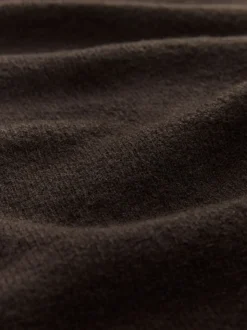 self. Chocolate Brown Knit Jumper