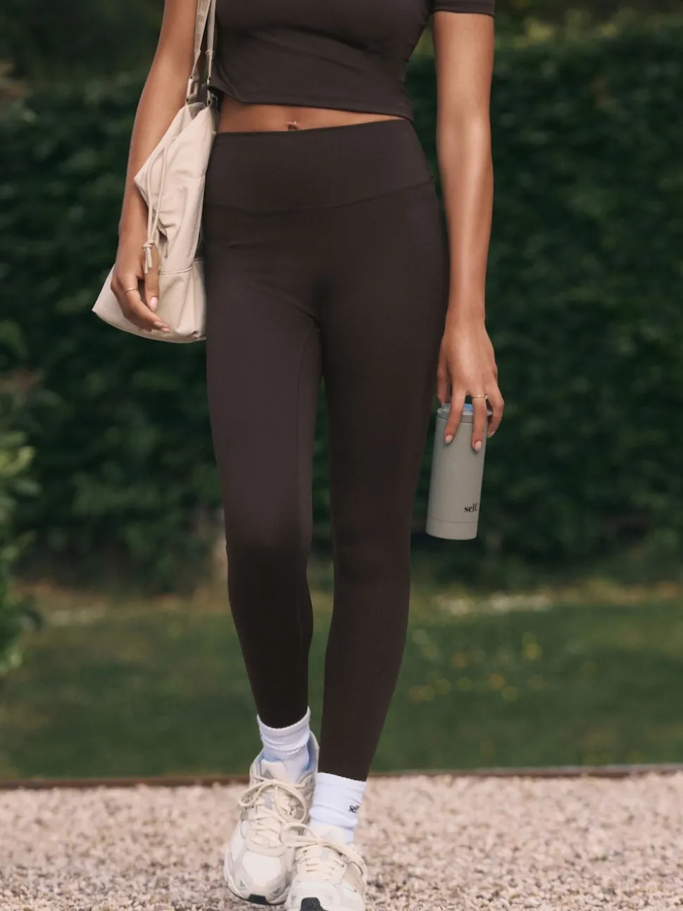 self. Chocolate High Waist Leggings