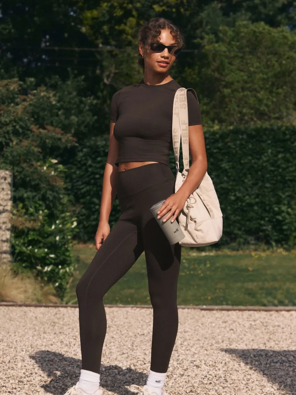 self. Chocolate High Waist Leggings