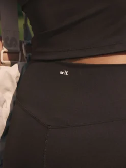 self. Chocolate High Waist Leggings