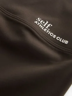 self. Chocolate High Waist Leggings