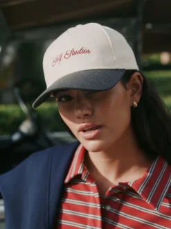 self. Cream Slogan Cap