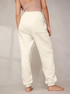 self. Ecru Cuffed Joggers