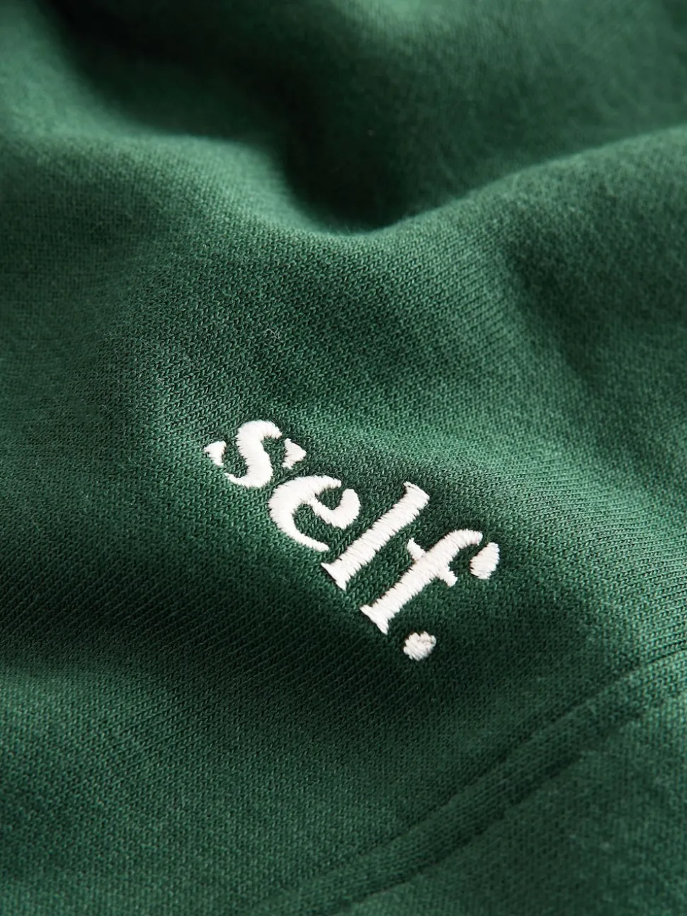 self. Green Cuffed Joggers