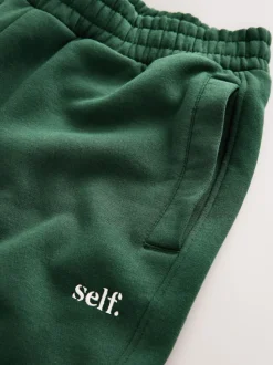 self. Green Cuffed Joggers