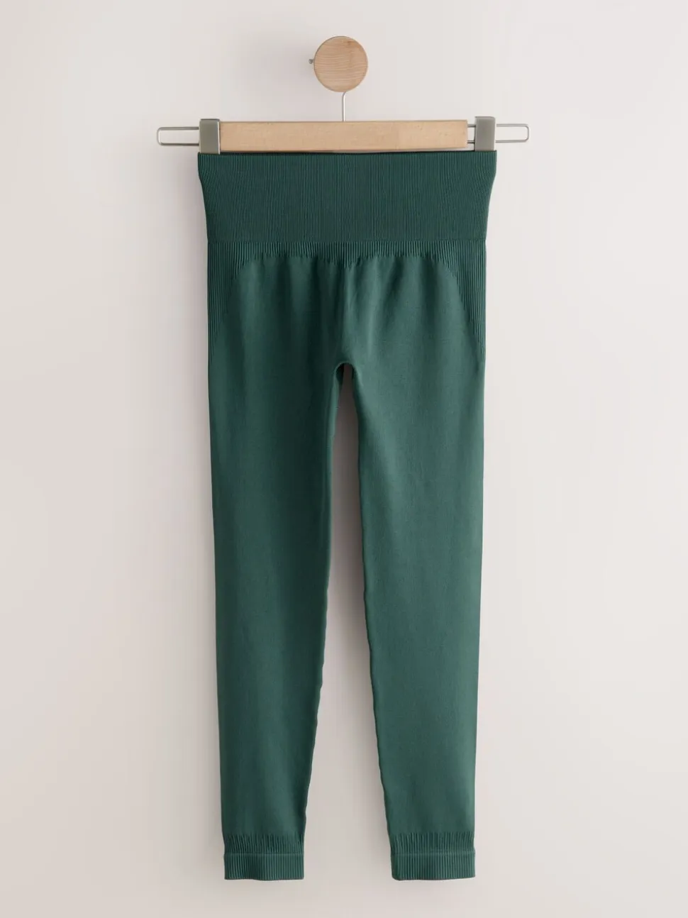 self. Green Seamless Bum Scrunch Leggings