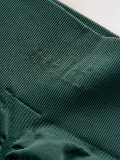 self. Green Seamless Bum Scrunch Leggings