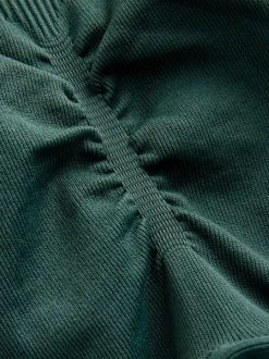 self. Green Seamless Bum Scrunch Leggings