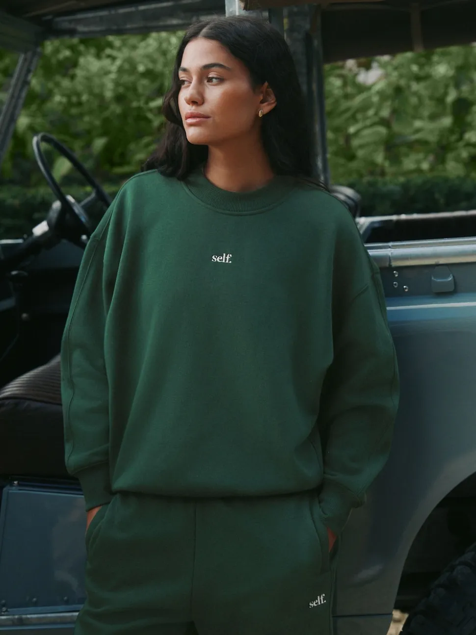 self. Green Sweatshirt