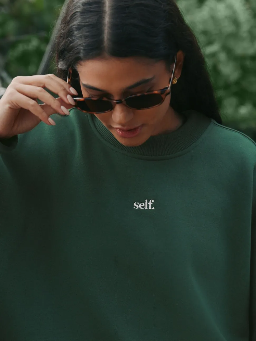 self. Green Sweatshirt