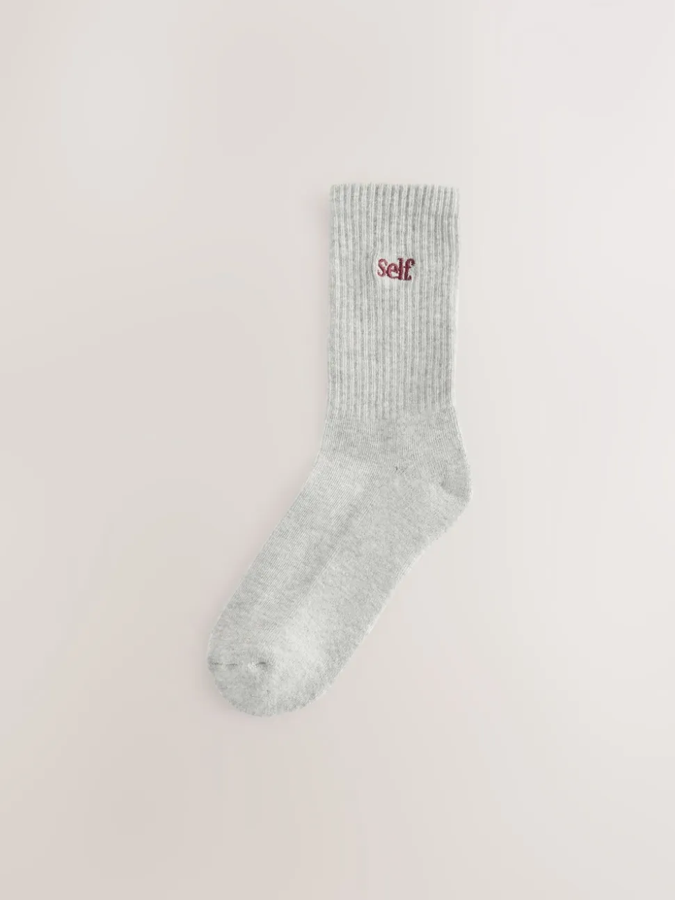 self. Grey / Navy / Berry 3 Pack Cushion Sole Lounge Ankle Socks 3 Pack