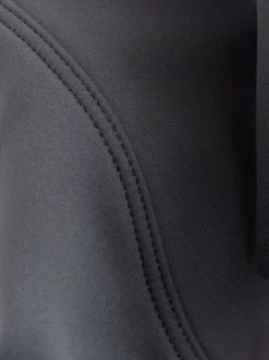 self. Grey High Waist Flared Leggings