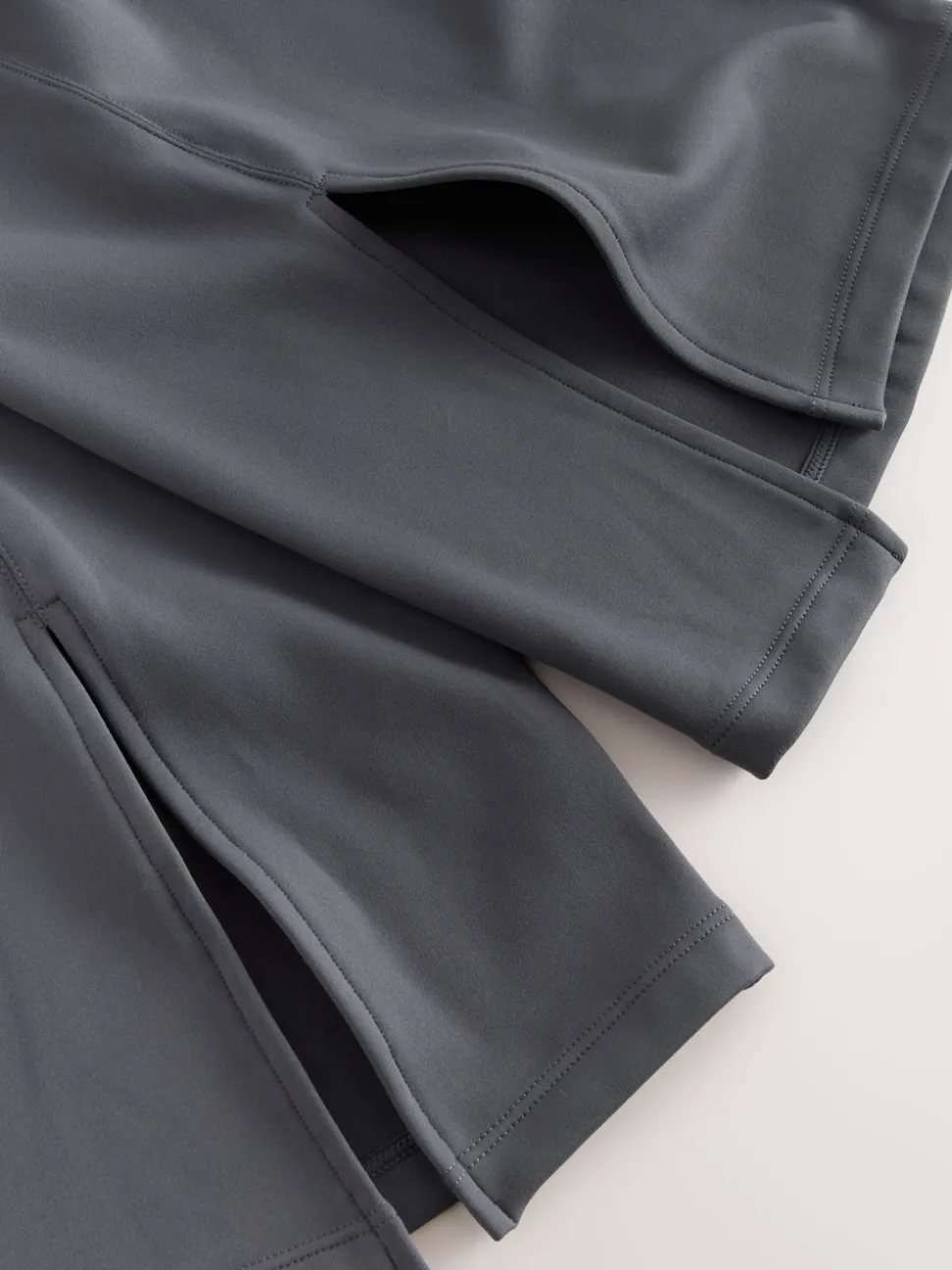 self. Grey High Waist Flared Leggings