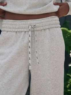 self. Grey Wide Leg Joggers