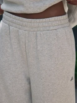 self. Grey Wide Leg Joggers