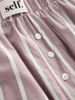 self. Mauve Short Sleeve Pyjamas