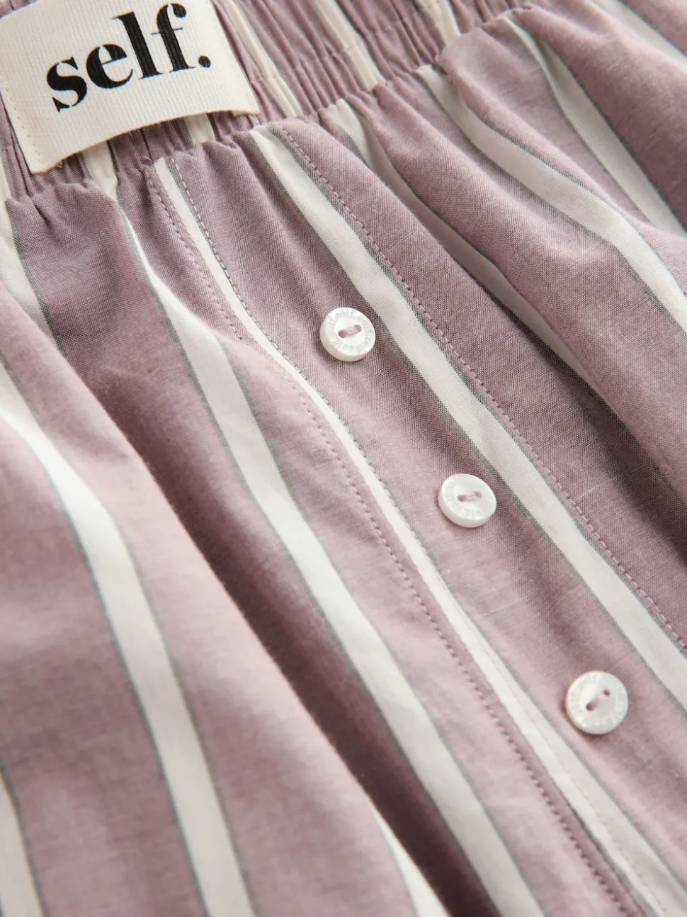 self. Mauve Short Sleeve Pyjamas