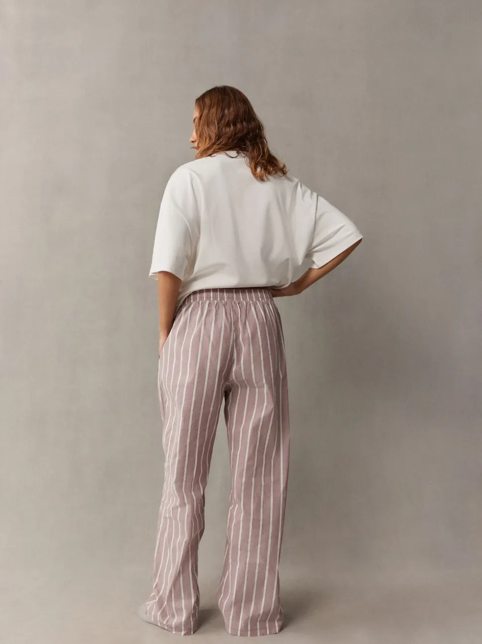 self. Mauve Short Sleeve Pyjamas