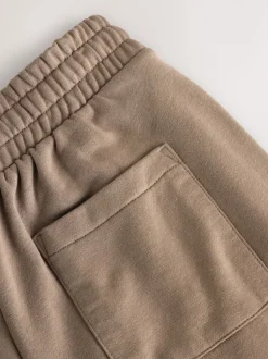 self. Mink Brown Wide Leg Joggers