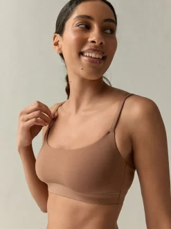 self. Mocha Nude Bralette Bra