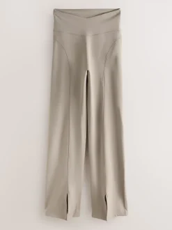self. Neutral High Waist Flared Leggings