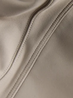 self. Neutral High Waist Flared Leggings
