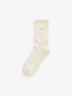 self. Oat 3 Pack Cushion Sole Lounge Ankle Socks 3 Pack