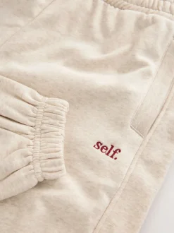self. Oatmeal Cuffed Joggers