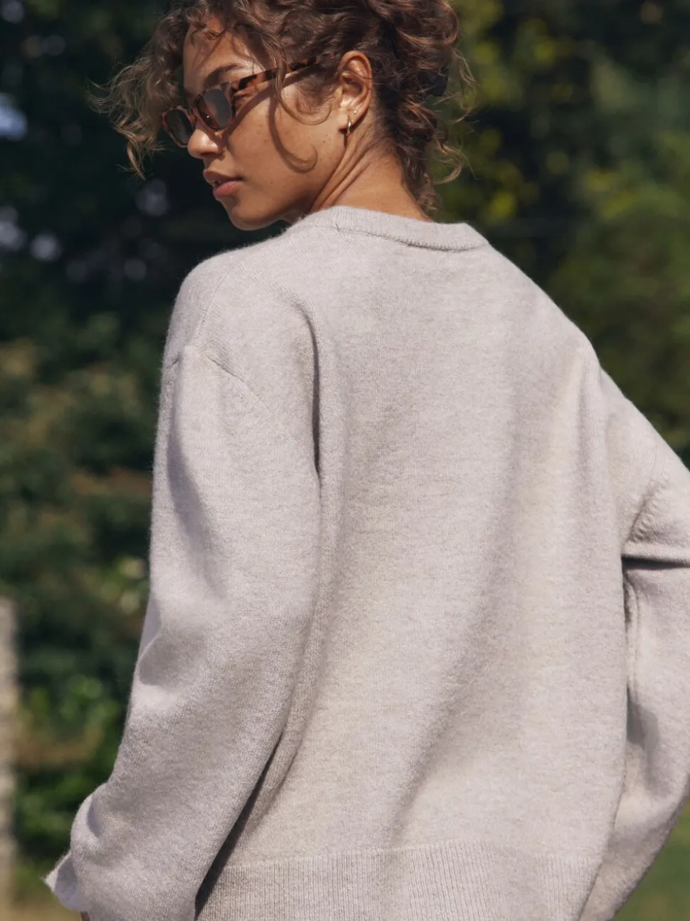 self. Oatmeal Knit Jumper