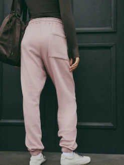 self. Pink Cuffed Joggers