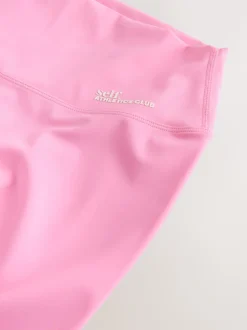 self. Pink High Waist Leggings