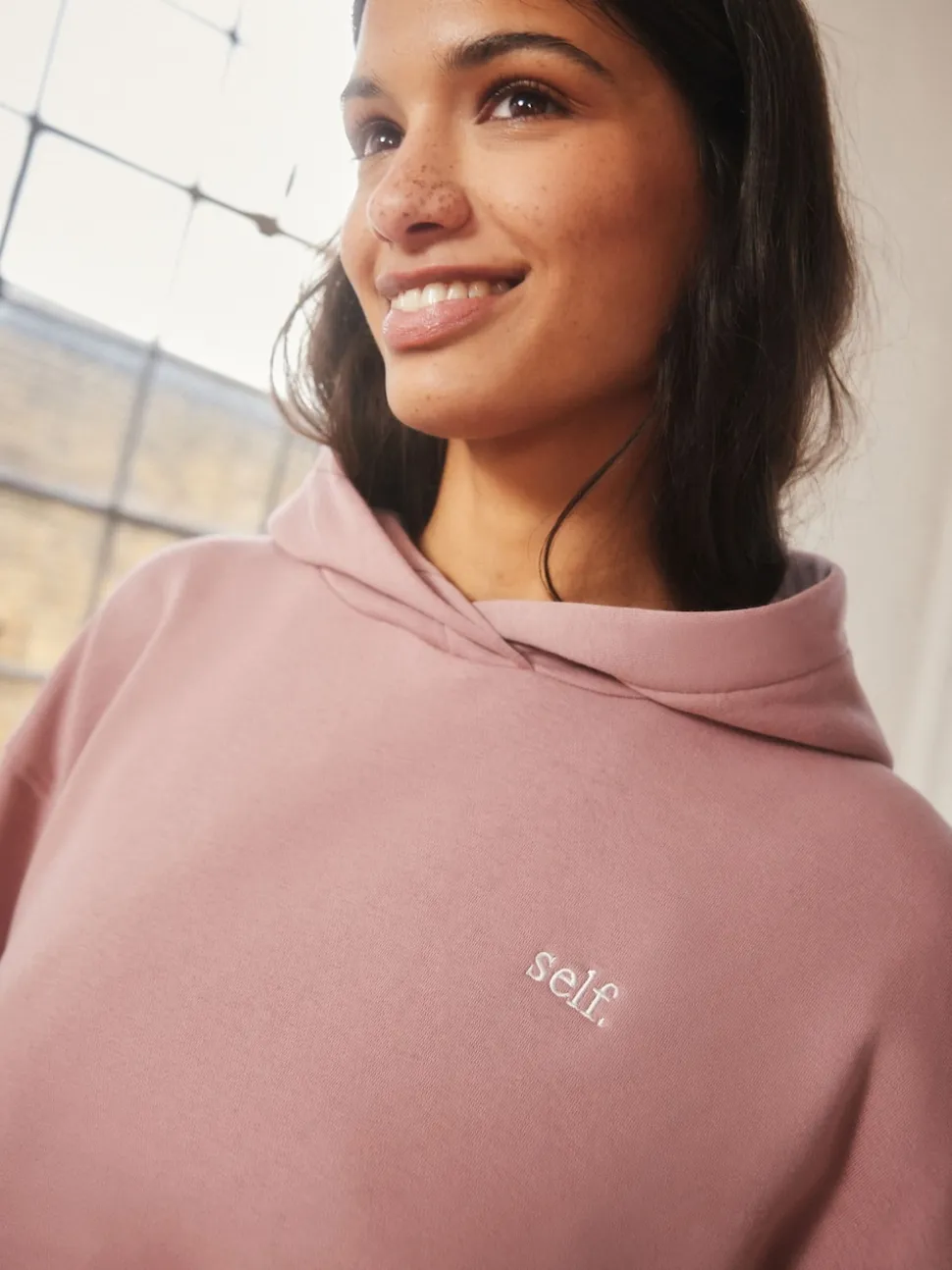 self. Pink Hoodie