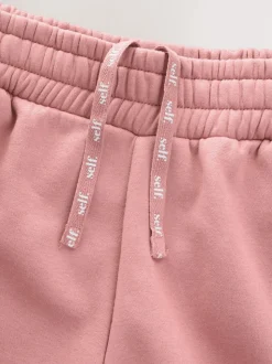 self. Pink Wide Leg Joggers