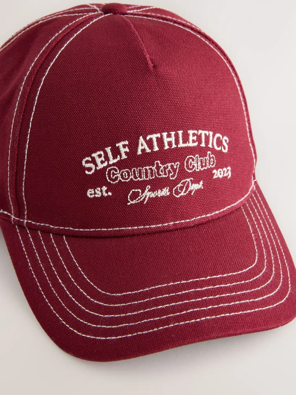 self. Red Slogan Cap