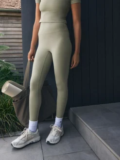 self. Sage Green High Waist Leggings