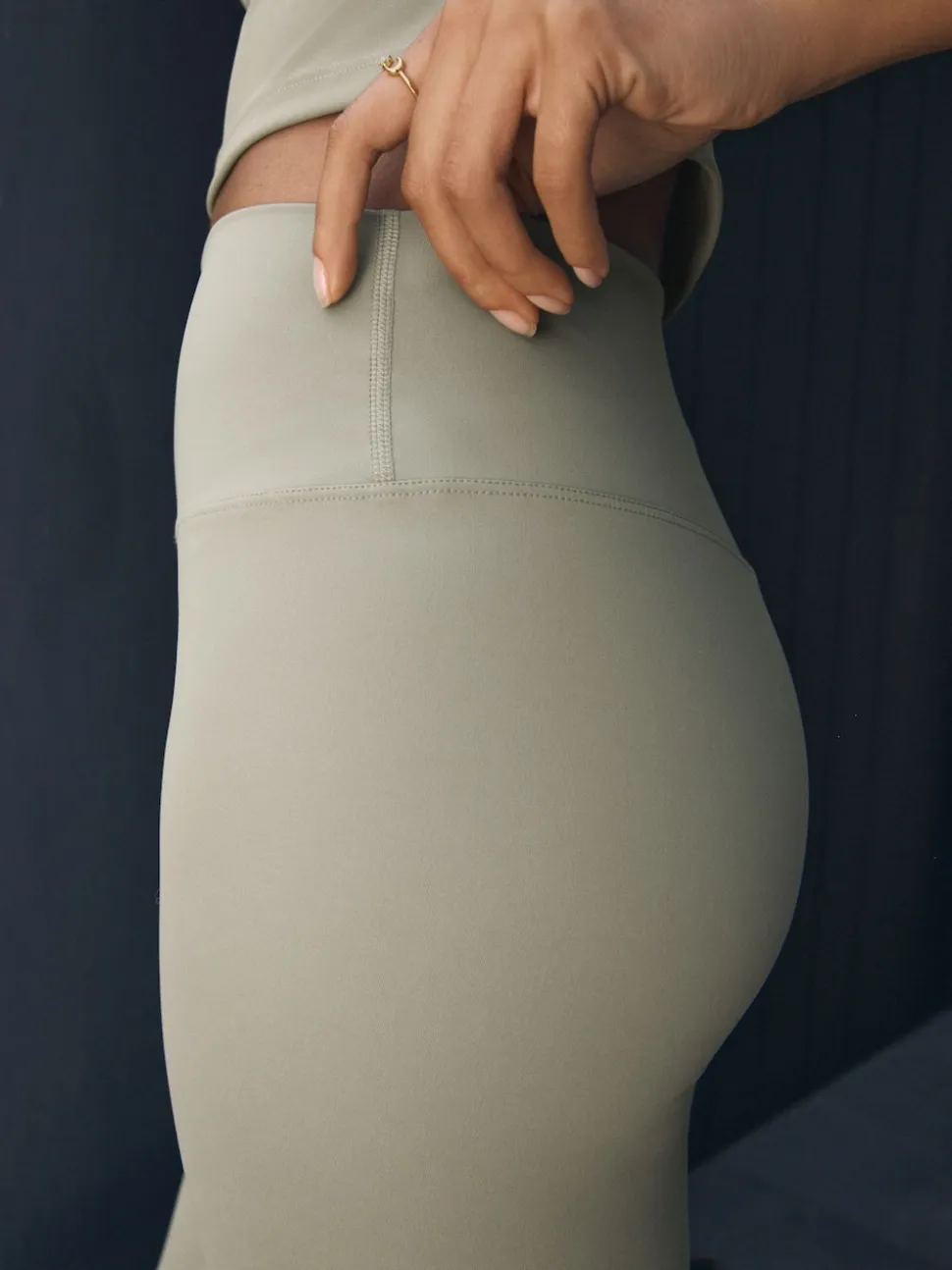 self. Sage Green High Waist Leggings