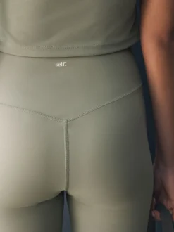 self. Sage Green High Waist Leggings