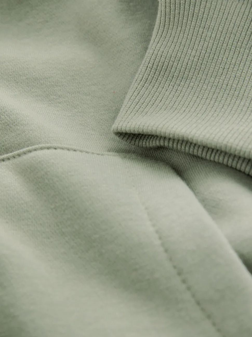 self. Sage Green Hooded Zip Through Jacket