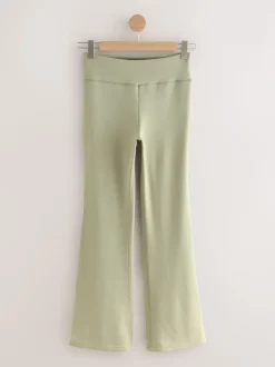 self. Sage Green Kickflare Joggers